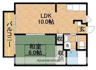 SUNLIFE FUJI2【1階】の間取り