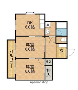 グリーンハイツヒロタカG【2階】の間取り