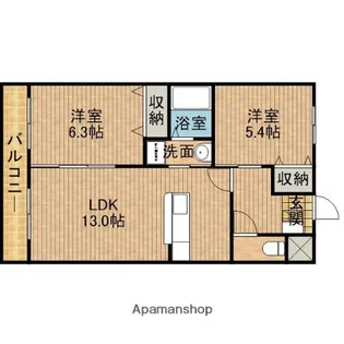 フィールドヴィレッジ【402号室】の間取り