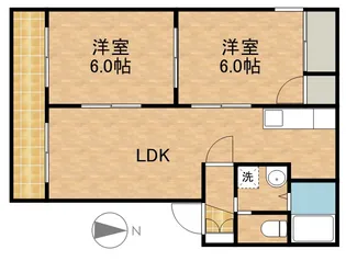 エクセル大東A【2階】の間取り