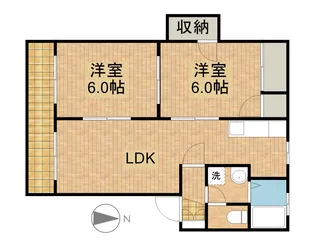 エクセル大東B【1階】の間取り