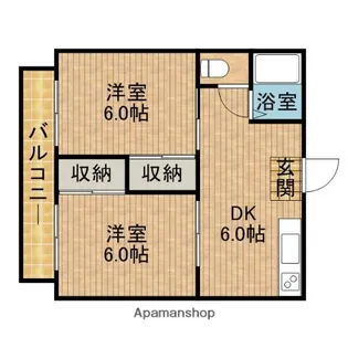 清田ハイツ【2階】の間取り