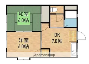 フォーブルLⅢ【202号室】の間取り