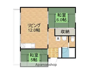 レクセル葛川B【1階】の間取り