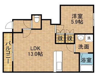 グランチェスタⅠ【1階】の間取り