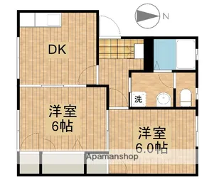 パレフローラD【1階】の間取り