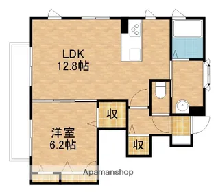 アンシャンテB【1階】の間取り