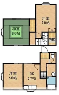 静岡県浜松市中央区高丘北1丁目【一戸建】の間取り