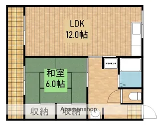 1LDKの間取り画像