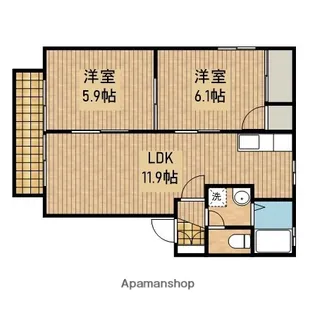 マノワールA【2階】の間取り