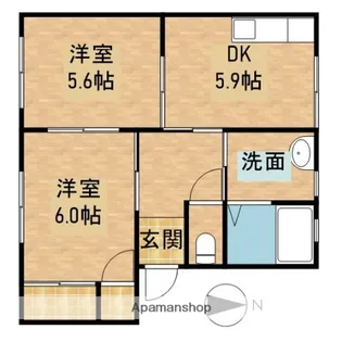 アンダンテB【1階】の間取り