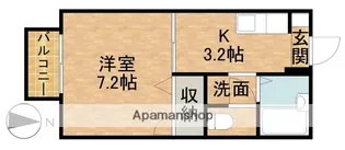 ラフィネB【202号室】の間取り