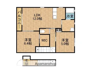 リ・プリマヴェーラⅣD【201号室】の間取り