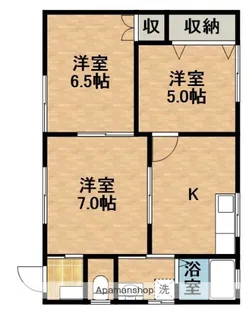 ファミーユ浜岡B【B号室】の間取り