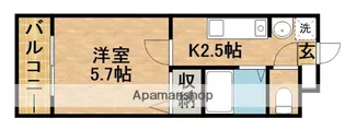 リエス上島B【113号室】の間取り