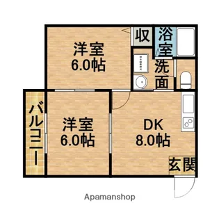 TIARA【2階】の間取り