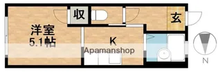 オーシャンブルーハイツB【3B号室】の間取り