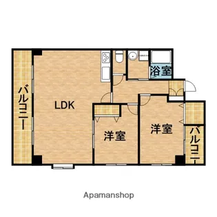 ロイヤルハイツ掛川【53号室】の間取り
