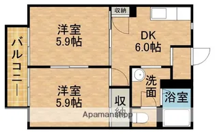 桜通りD【1階】の間取り