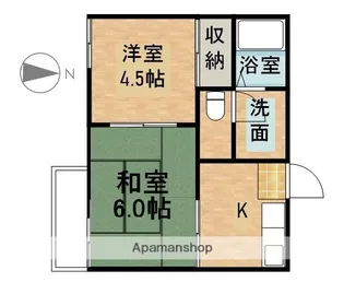 フォーブル花村D【105号室】の間取り