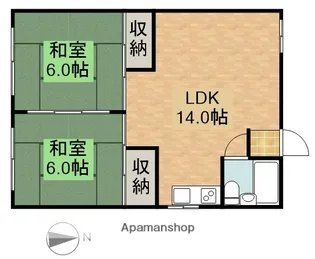 コーポ大地【2階】の間取り