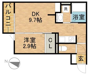 ラ・メゾン マロニエ【1階】の間取り