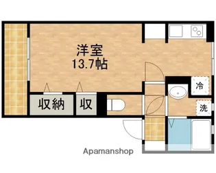 スマイル【202号室】の間取り