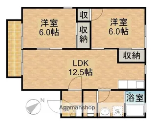 ソ・レーユB【1階】の間取り