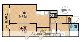 静岡県浜松市中央区原島町【アパート】の間取り