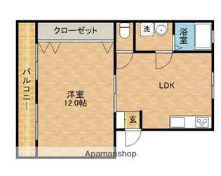 イーストパレス住吉B【1階】の間取り