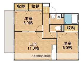 K・ブルームB【1階】の間取り