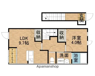 静岡県浜松市中央区神田町【アパート】の間取り