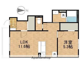 スターコートメゾン【102号室】の間取り