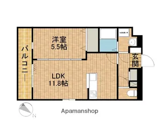 プリマヴェーラ中泉【1階】の間取り