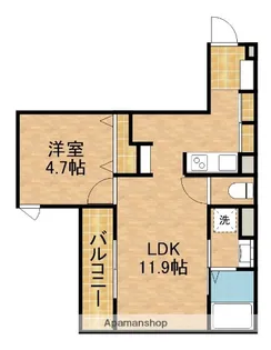 アゴスト【2階】の間取り