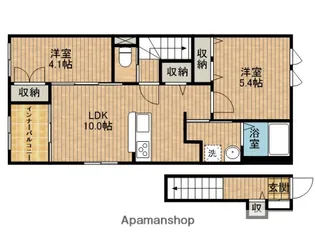 フリージア【2階】の間取り