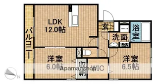シャトレーA【1階】の間取り