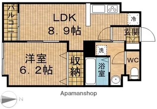 静岡県浜松市中央区常盤町【マンション】の間取り