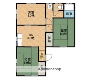 和アパート【101号室】の間取り