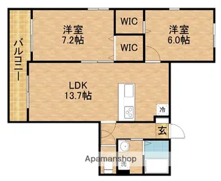 CINQ BLANC【2階】の間取り