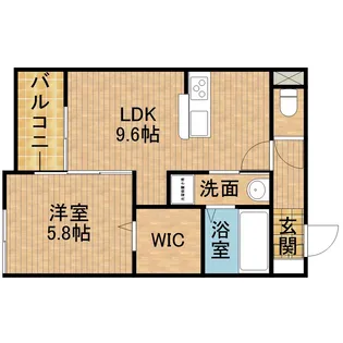 ヴィラフローラル【2階】の間取り