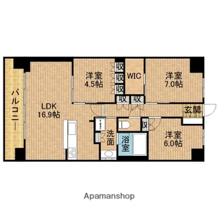 ブライトタウン天竜川駅前フレシア【11階】の間取り