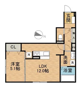D−HILLS広沢【1階】の間取り