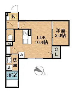 D−HILLS広沢【3階】の間取り