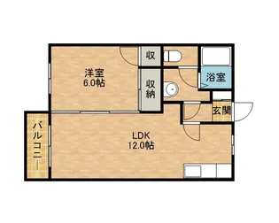 メナージュB【2階】の間取り