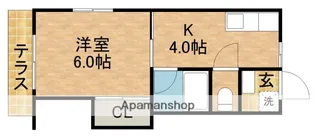 シュロスA【102号室】の間取り