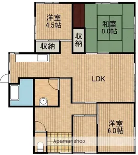 静岡県浜松市中央区安松町【一戸建】の間取り
