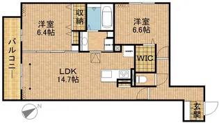 静岡県浜松市中央区鴨江2丁目【アパート】の間取り