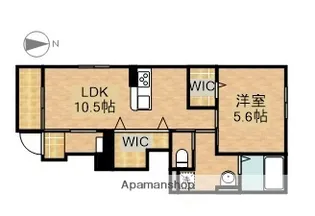 静岡県浜松市中央区白羽町【アパート】の間取り