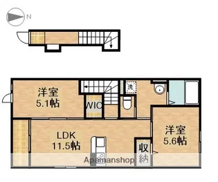 静岡県浜松市中央区白羽町【アパート】の間取り